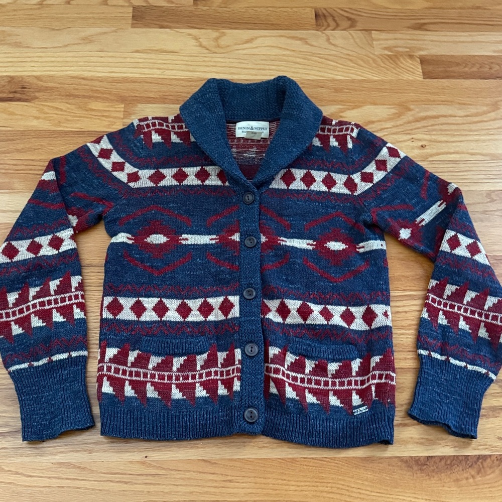 Denim & Supply Ralph Lauren Geometric Knit Cardigan - Picture 2 of 11